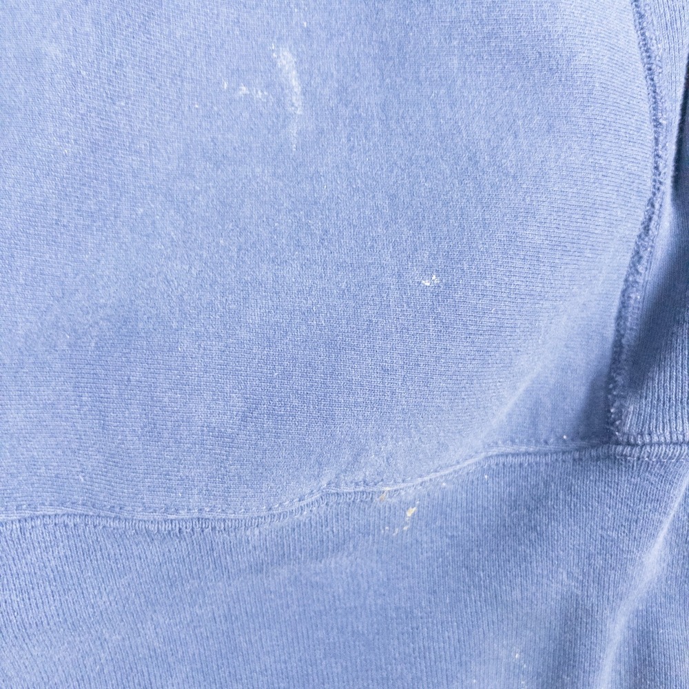 Notre Dame Sweatshirt Mens XXL Blue Satin Patch Crewneck Vintage Made in USA - Picture 10 of 13
